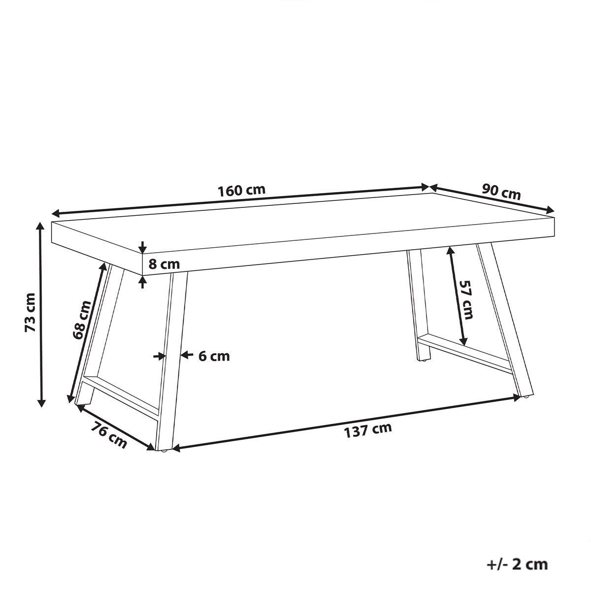Stół do jadalni WARTON Ciemnobrązowy 160 cm 90 cm Drewno sosnowe