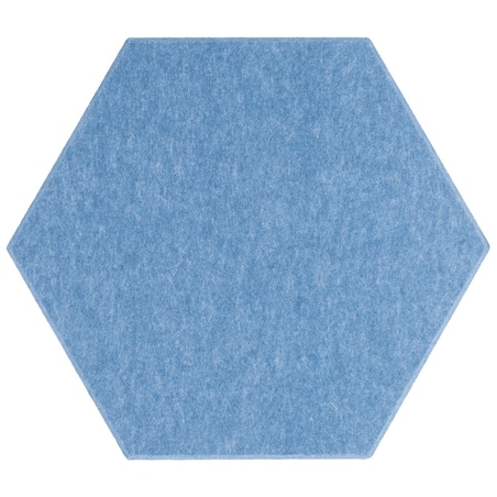 Zestaw 2 szt panel filcowy Felly 40x46 cm płytka heksagon gładki niebieski