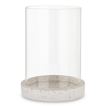 Świecznik szklany Ø 17,5x24 cm CEMENTO