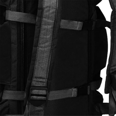vidaXL Torba wojskowa 3-w-1, worek w stylu militarnym, 90 L, czarna