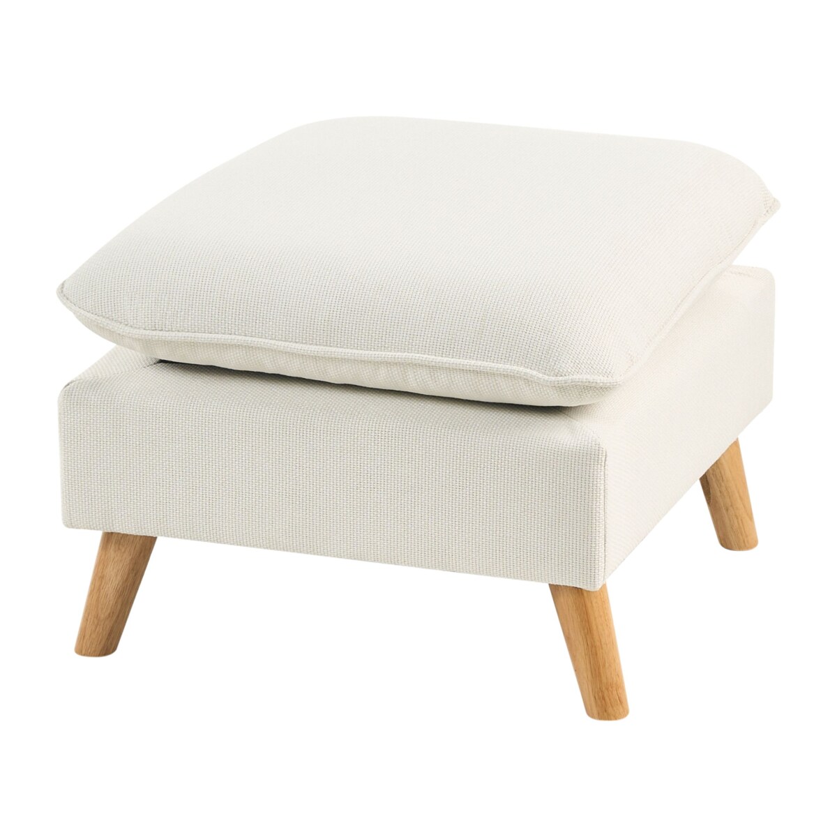 Sofa DALVIK Biały z otomaną dla 3 osób