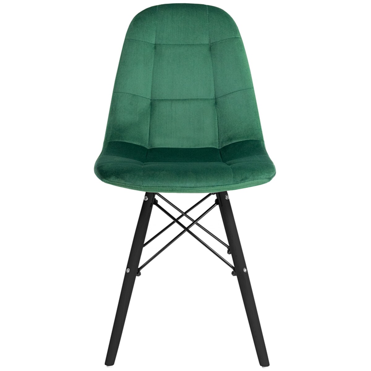 Krzesło skandynawskie tapicerowane welurowe do salonu jadalni