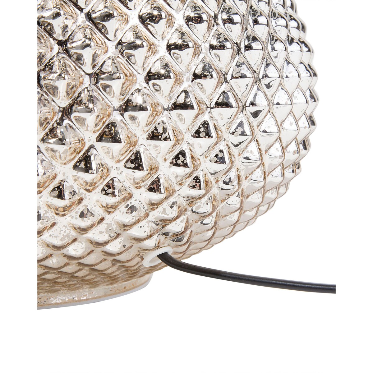 Lampa stołowa szklana złota MADON