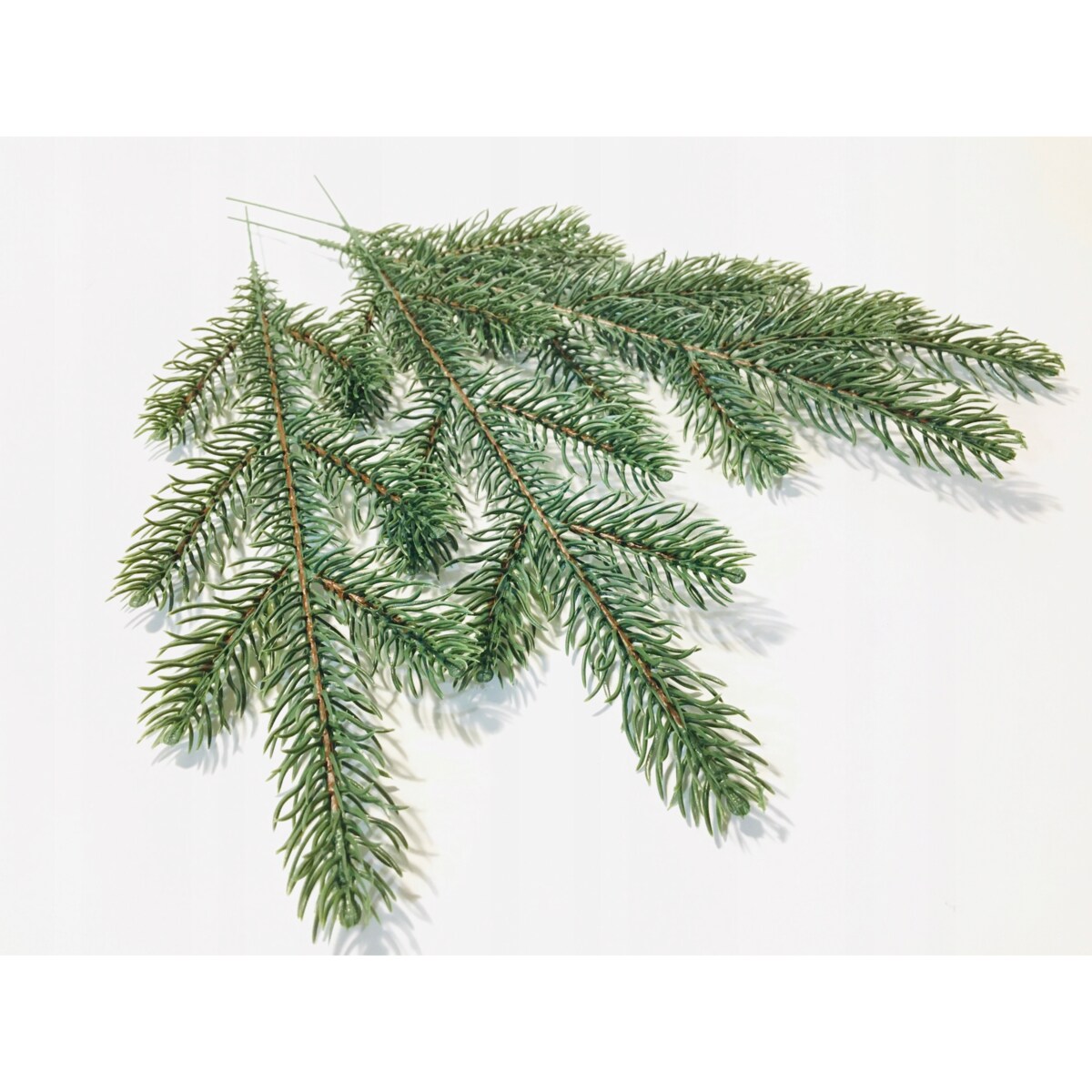 SZTUCZNA GAŁĄZKA jak żywa sosna świerk PIK 6szt na bukiet stroik zielona