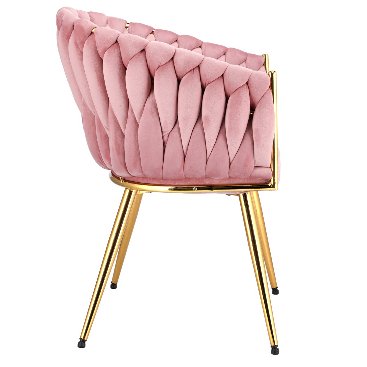 Krzesło MOLTO różowe nogi złote