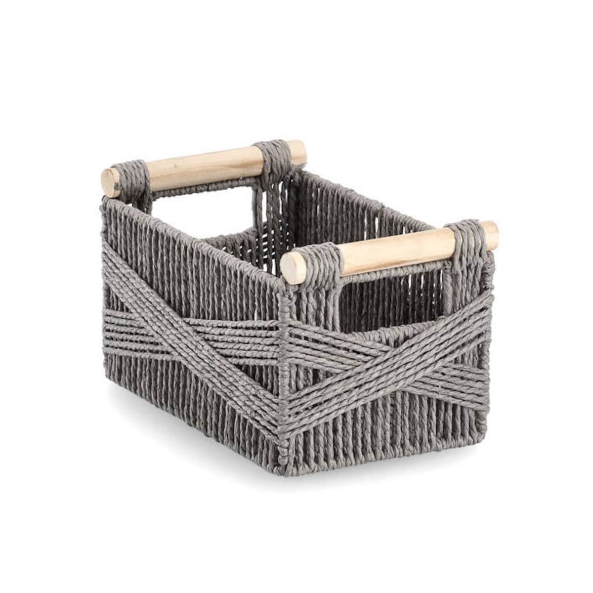 Koszyk do przechowywania z rączkami, 28 x 17 cm