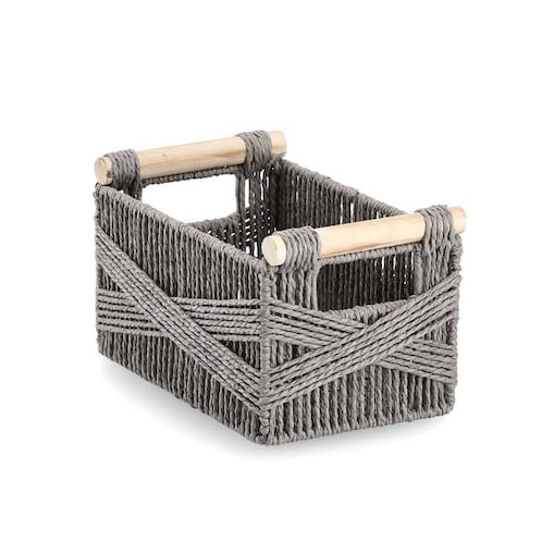Koszyk do przechowywania z rączkami, 28 x 17 cm