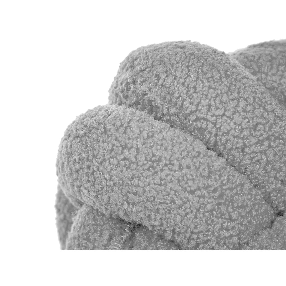 Poduszka dekoracyjna boucle supeł 19 x 19 cm szara MALNI