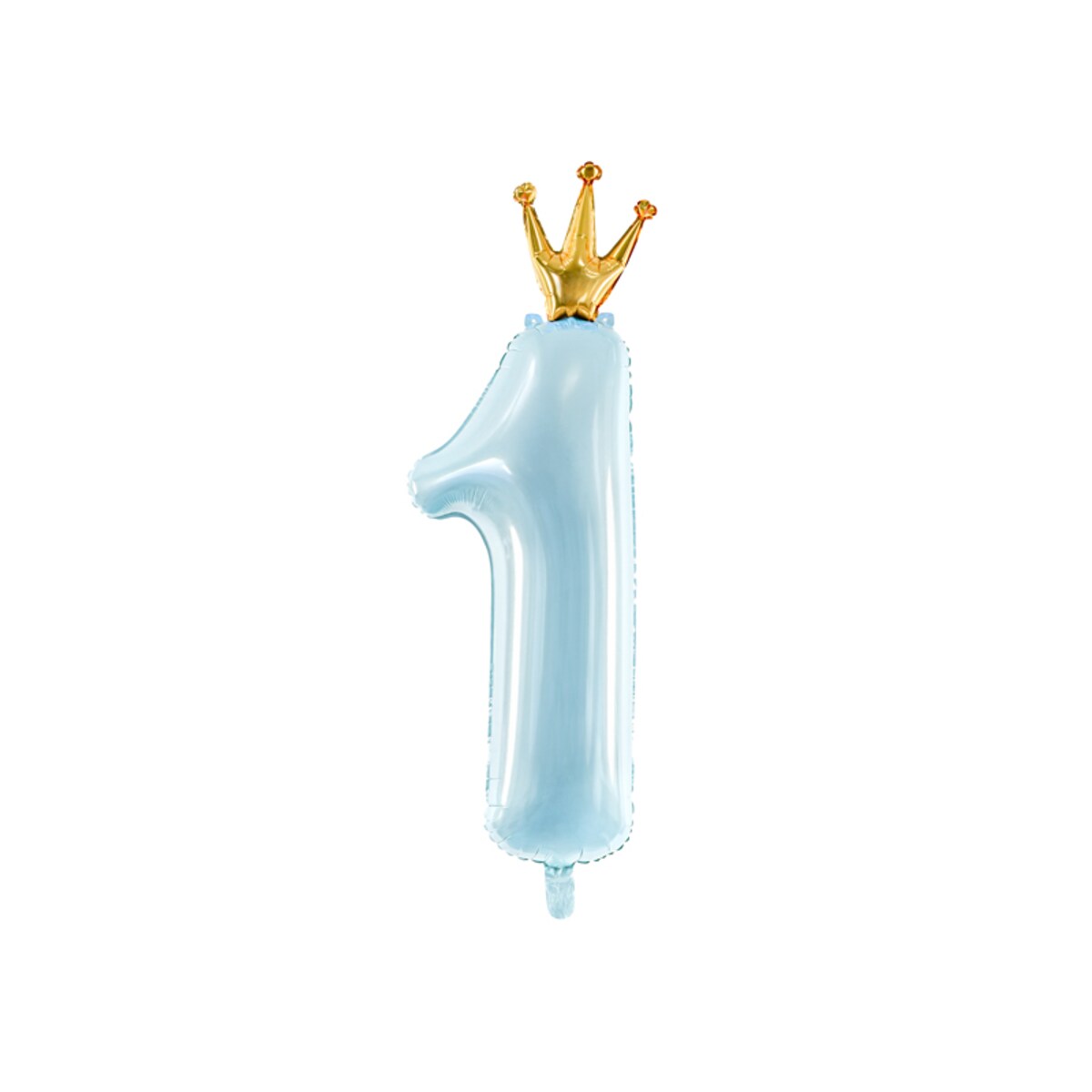 Balon foliowy Cyfra ''1'', 37x100 cm, błękit