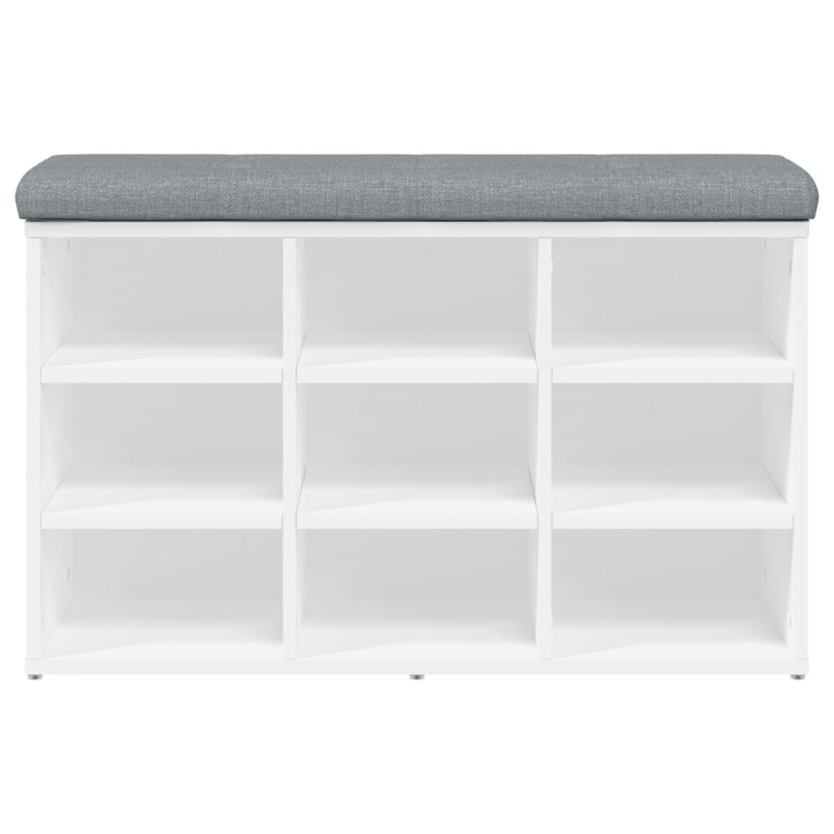 vidaXL Ławka na buty biała 82x32x50 cm Drewno konstrukcyjne