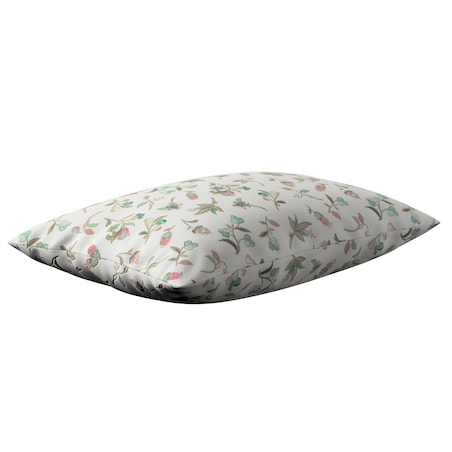 Poszewka Kinga na poduszkę prostokątną 47x28 małe kwiaty na jasnym tle