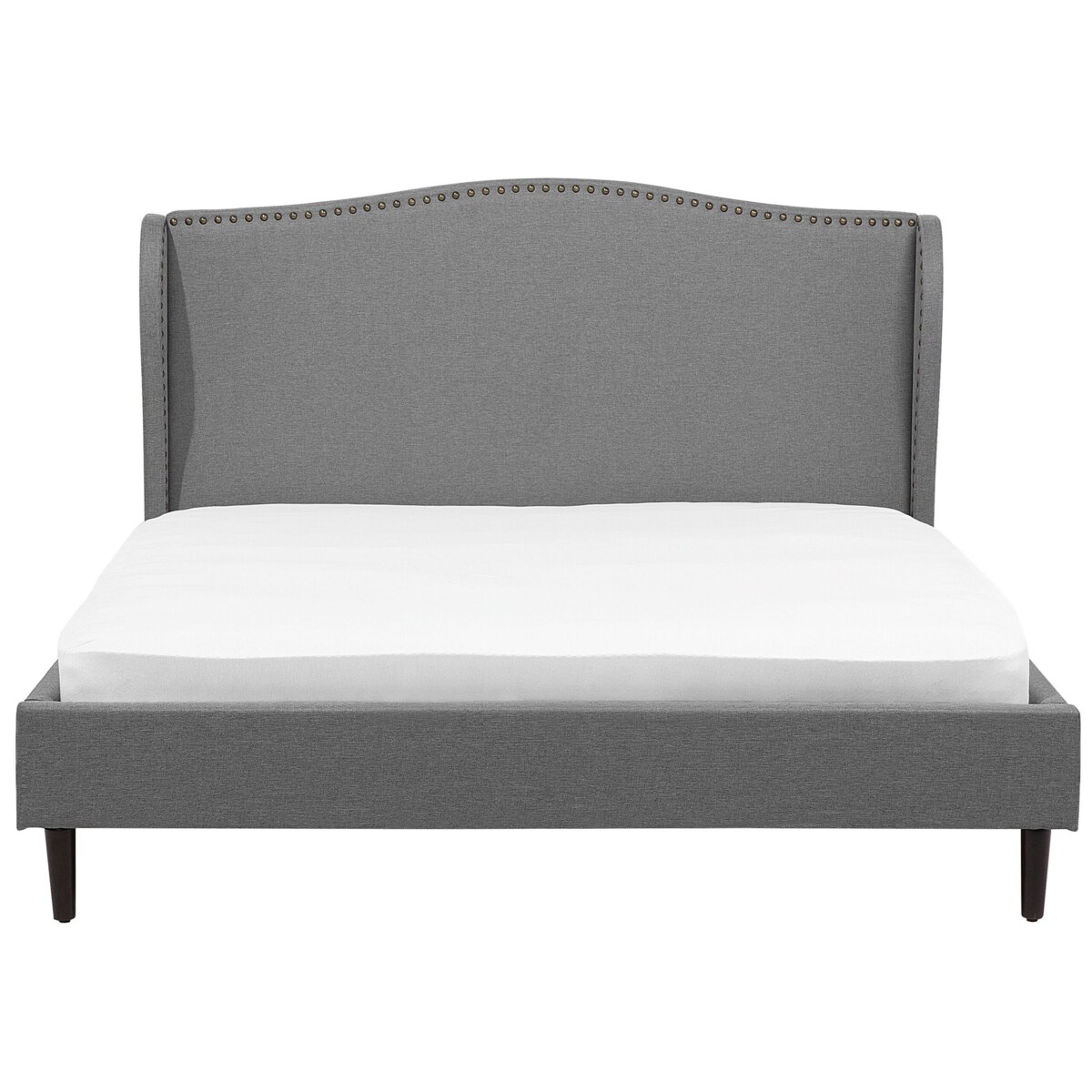 Łóżko tapicerowane 180 x 200 cm szare COLMAR