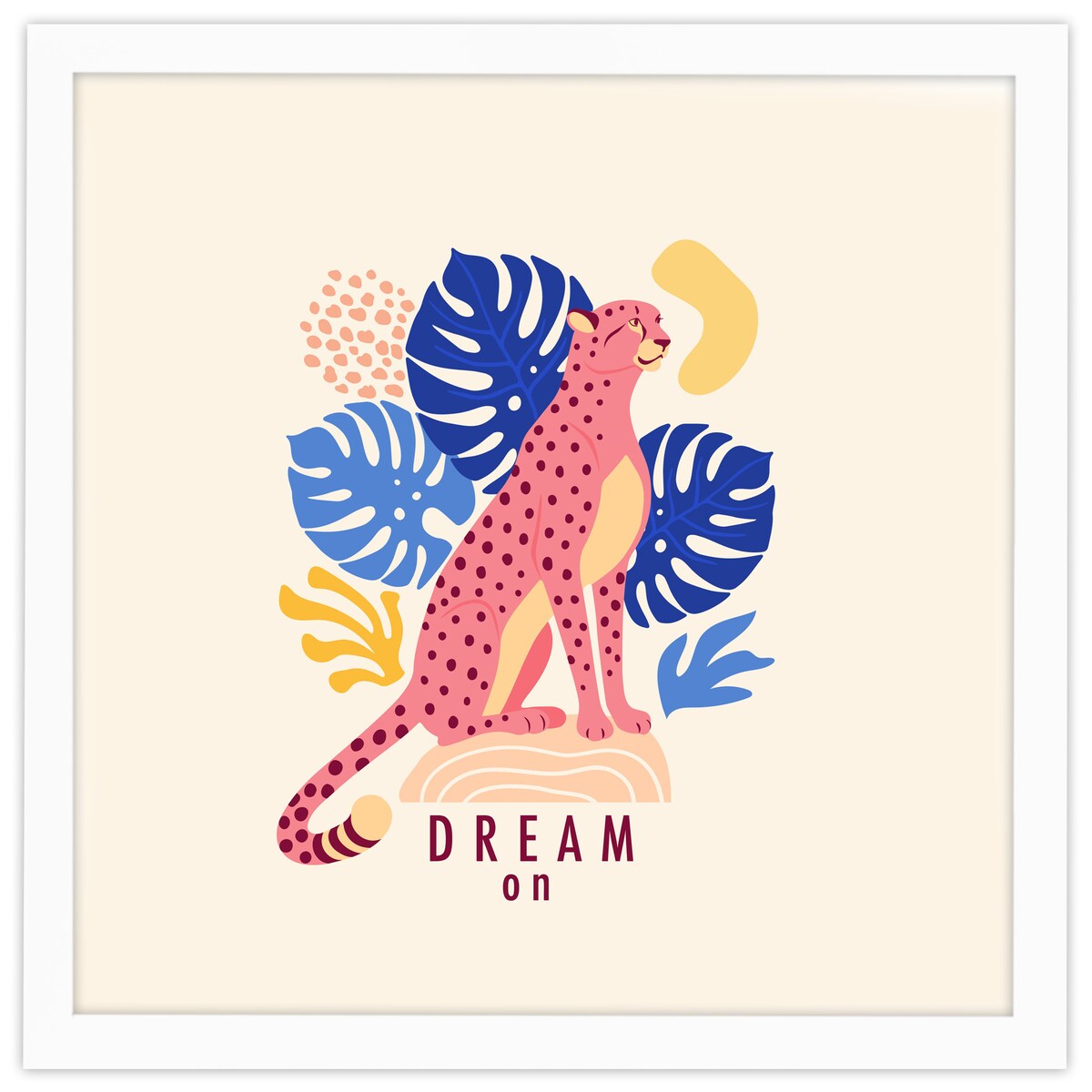 Ramka na zdjęcia 40x40 cm biała rama MDF z plexi do powieszenia pion poziom klasyczna kwadratowa ramka FRAMAI®