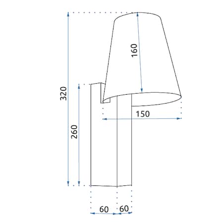 Kinkiet App1279-1W Czarny, Metal