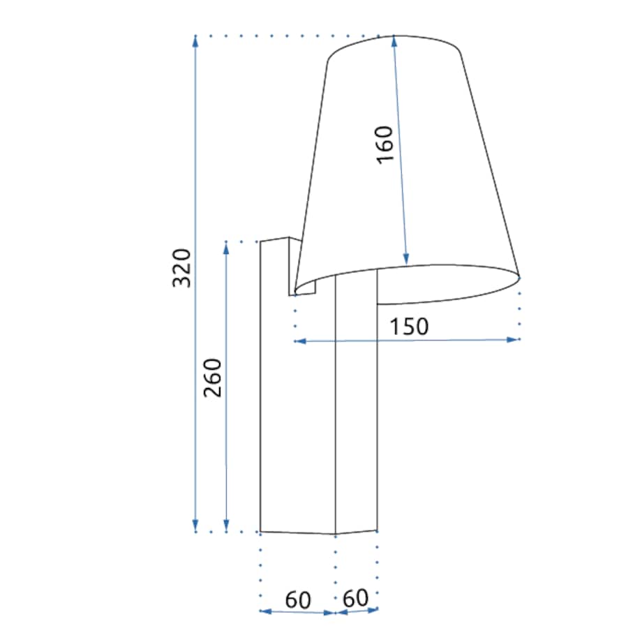 Kinkiet App1279-1W Czarny, Metal