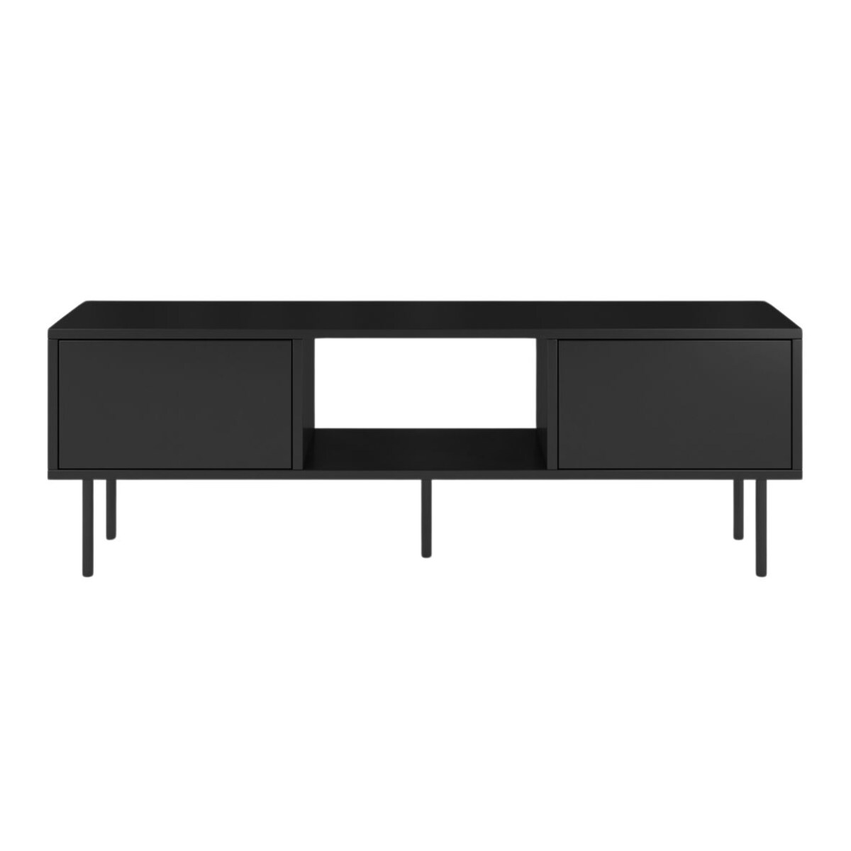 Czarna nowoczesna komoda RTV Dancan MIRKA / szer. 130 cm