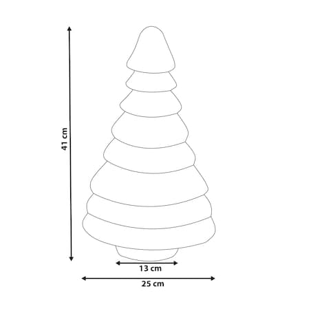 Dekoracja świąteczna LED ANDAN Choinka 41 cm Zielony
