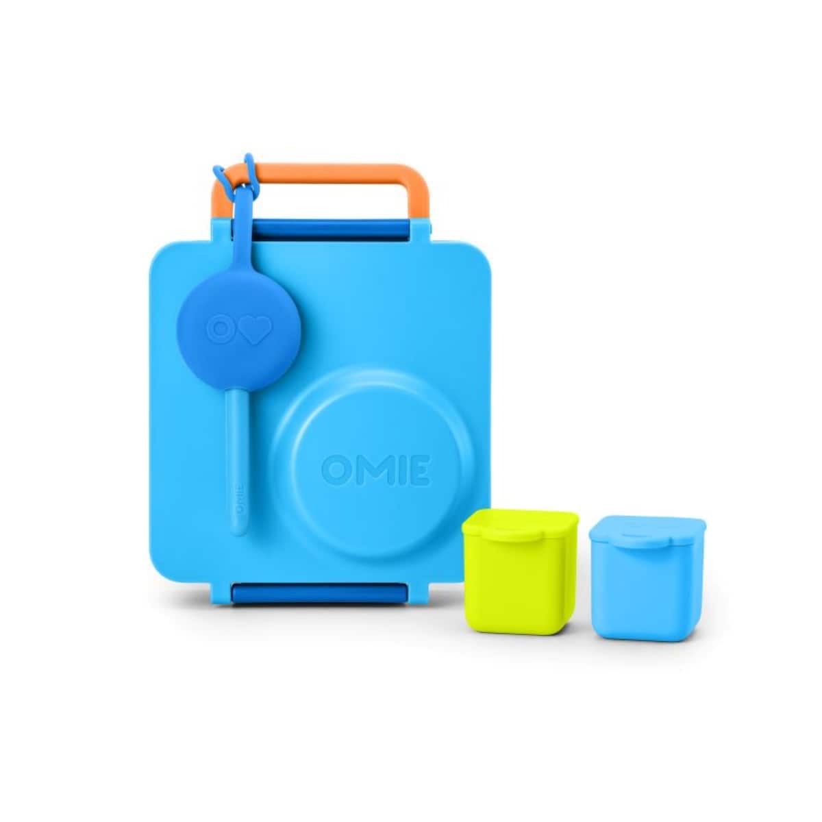 OMIE OMIEDIP 2 szczelne pojemniczki, Blue / Lime