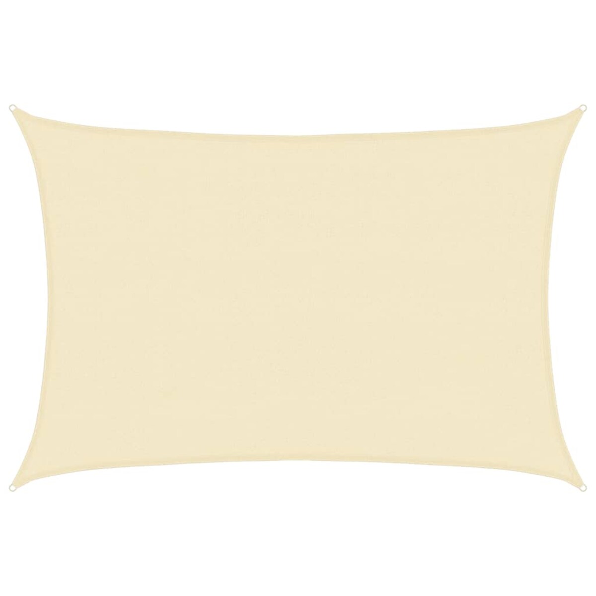 vidaXL Żagiel przeciwsłoneczny, 160 g/m², kremowy, 4x5 m, HDPE