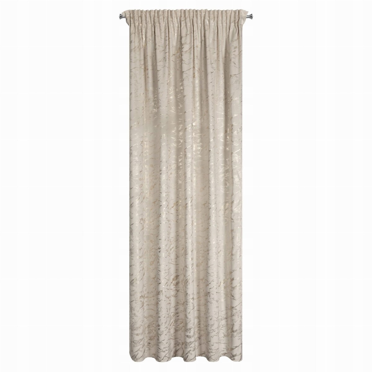 Zasłona Na Taśmie Welwetowa 140x270 DORIS beż+złoty Eurofirany Haczyki