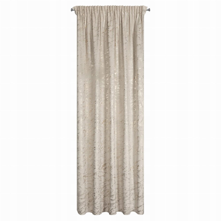 Zasłona Na Taśmie Welwetowa 140x270 DORIS beż+złoty Eurofirany Haczyki