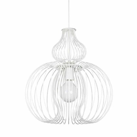 Lampa wisząca do salonu Meknes 5297 Nowodvorski druciana metalowa biała