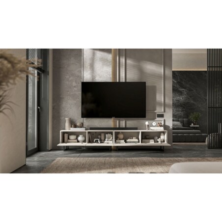 Szafka RTV Komoda Loft Industrialna Kaszmir Mat 240 cm