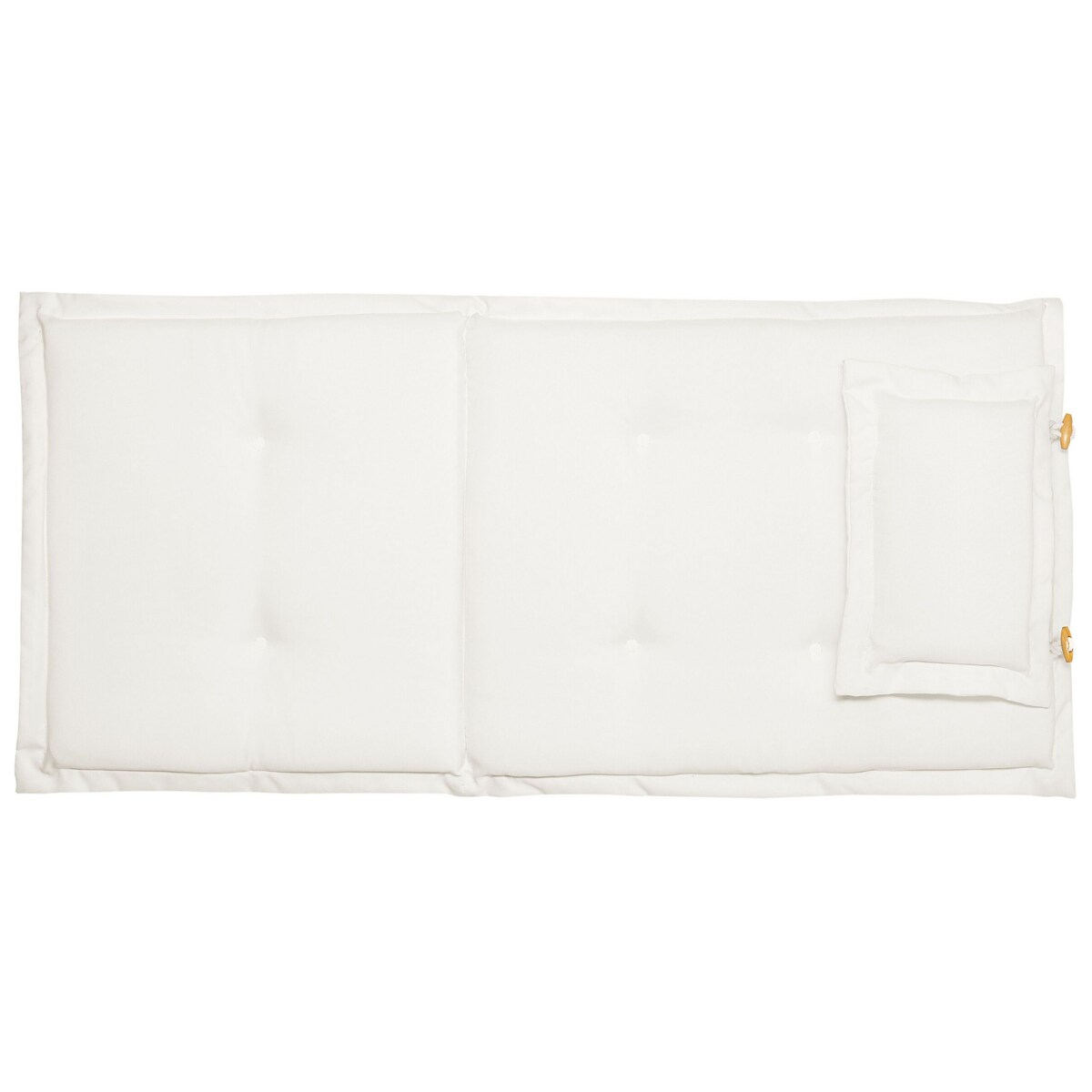 Zestaw 2 poduszek na krzesła ogrodowe złamana biel TOSCANA/JAVA