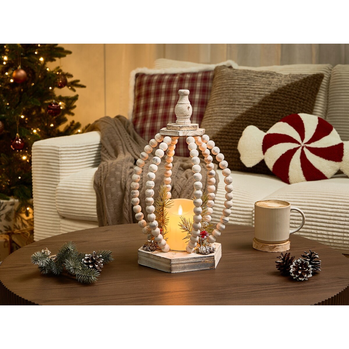 Dekoracja świąteczna LED PAJARVI 40 cm Jasnobrązowy