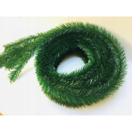 GIRLANDA WĄŻ choinkowa święta BŁYSZCZY SIĘ zielona sztuczna 5szt 450cm