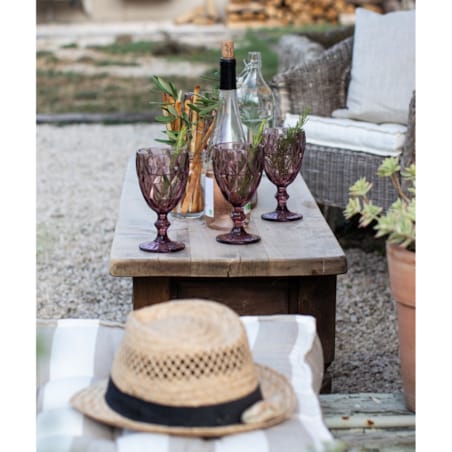 Kieliszek Basic Pink, 9 x 17 cm