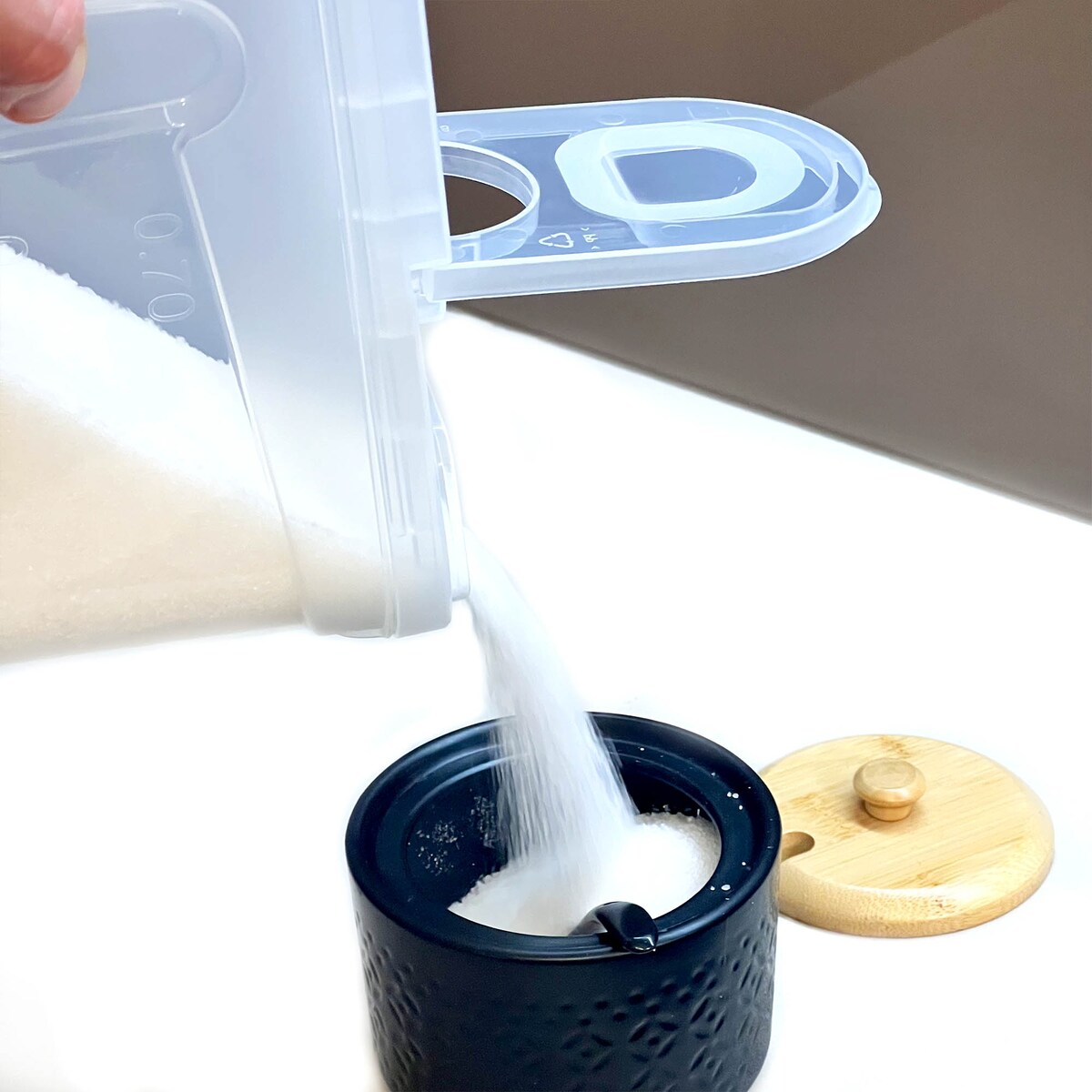 Pojemniki Na Żywność Kuchenne 3 X 1,3 L Makaron Cukier Mąkę Kaszę Sypkie