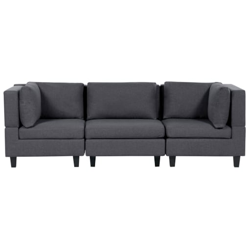 Sofa modułowa 3-osobowa ciemnoszara UNSTAD