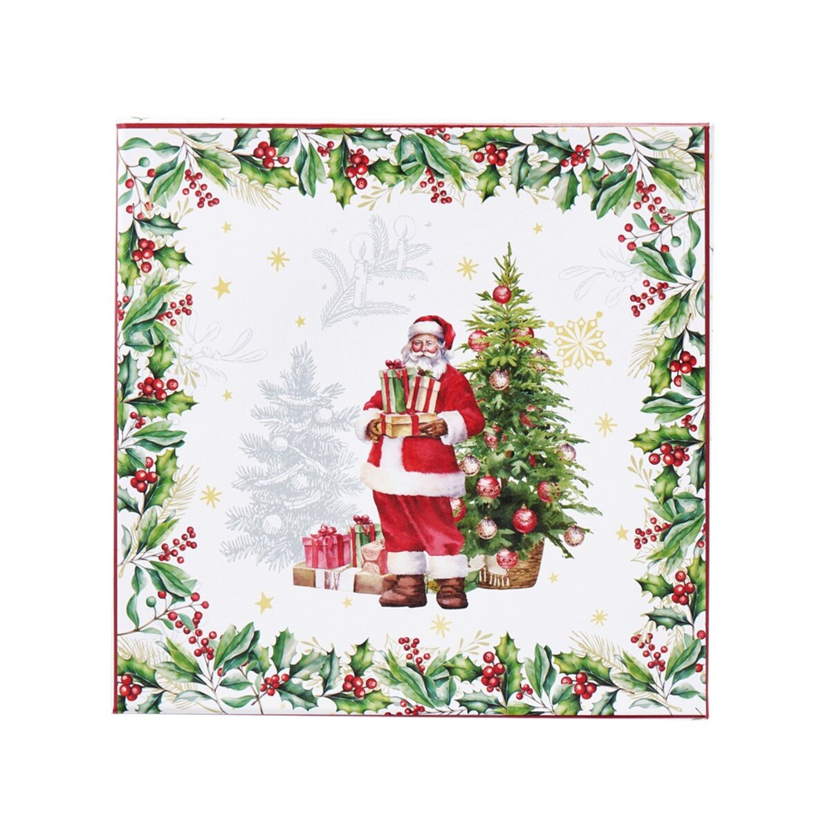 VILLA ITALIA Filiżanka świąteczna porcelanowa 260 ml FROZEN NOEL z Mikołajem