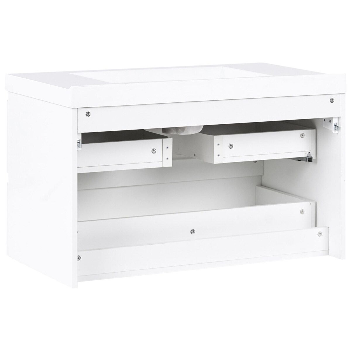 Szafka łazienkowa wisząca z umywalką TOTA 90 cm Biały