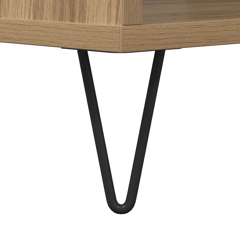 vidaXL Stolik kawowy, dąb artisan 90x49x45 cm, materiał drewnopochodny