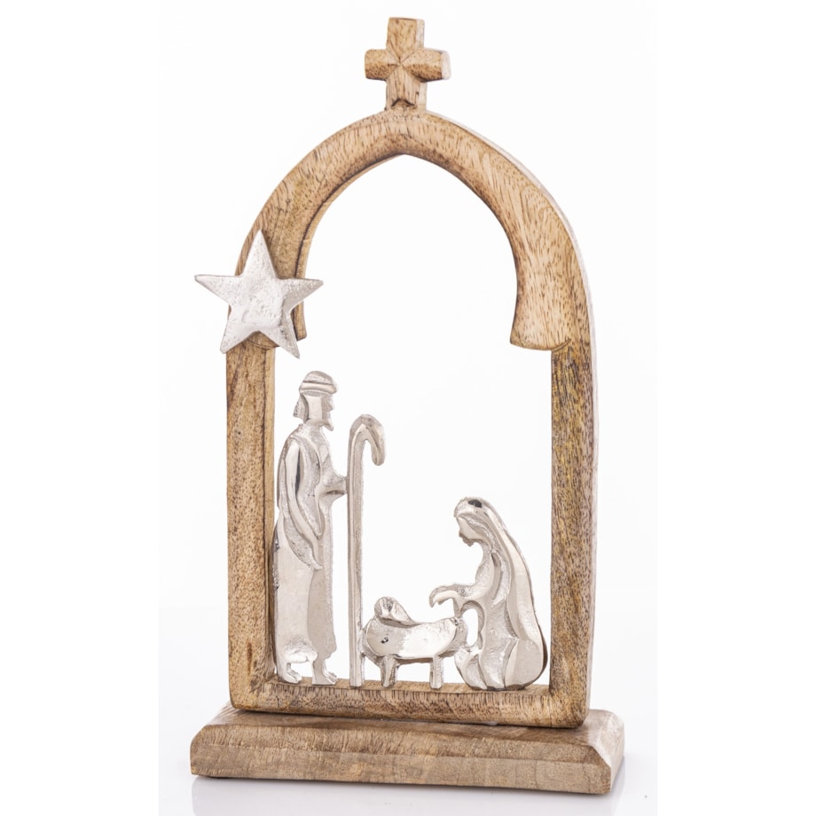 Dekoracja świąteczna 27x15x5 cm SZOPKA BOŻONARODZENIOWA-2 small