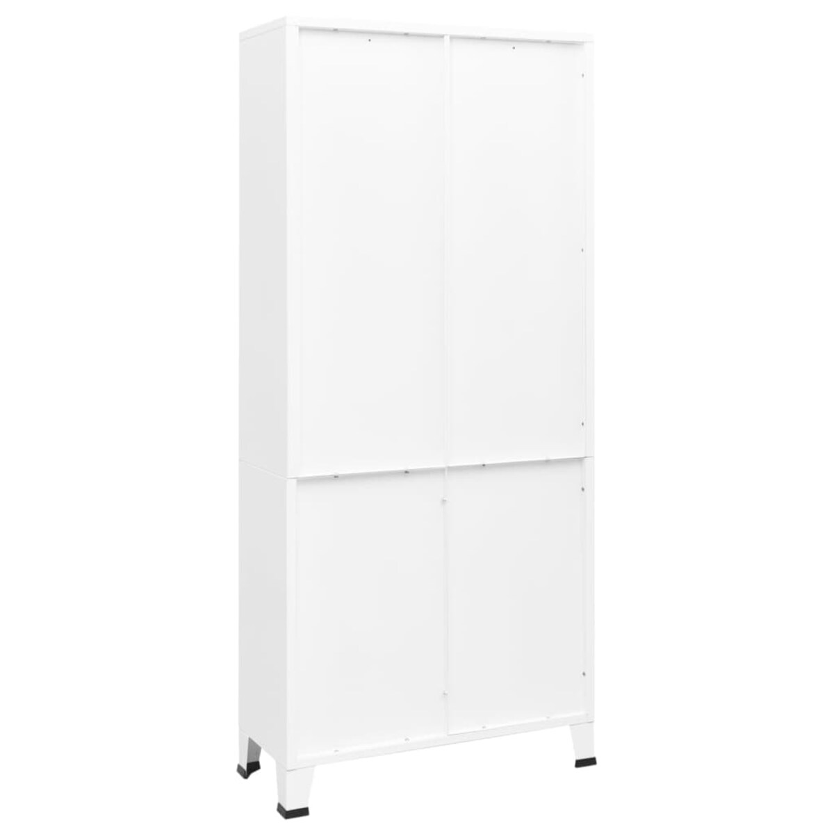 vidaXL Industrialny regał na książki, biały, 80x32x180 cm, stal