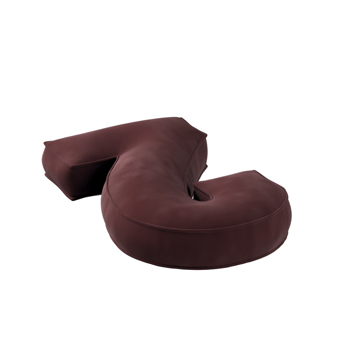 Poduszka Cyferka 2, bordowy, 25 x 40 cm, Posh Velvet