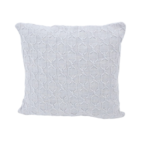 Poszewka na poduszkę z wełną z Alpaki 45x45 cm MODENA SZARA