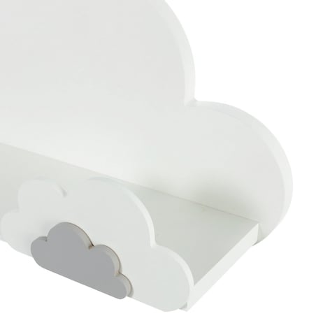 Półka Clouds 53x17x27cm grey, 53 x 17 x 27 cm