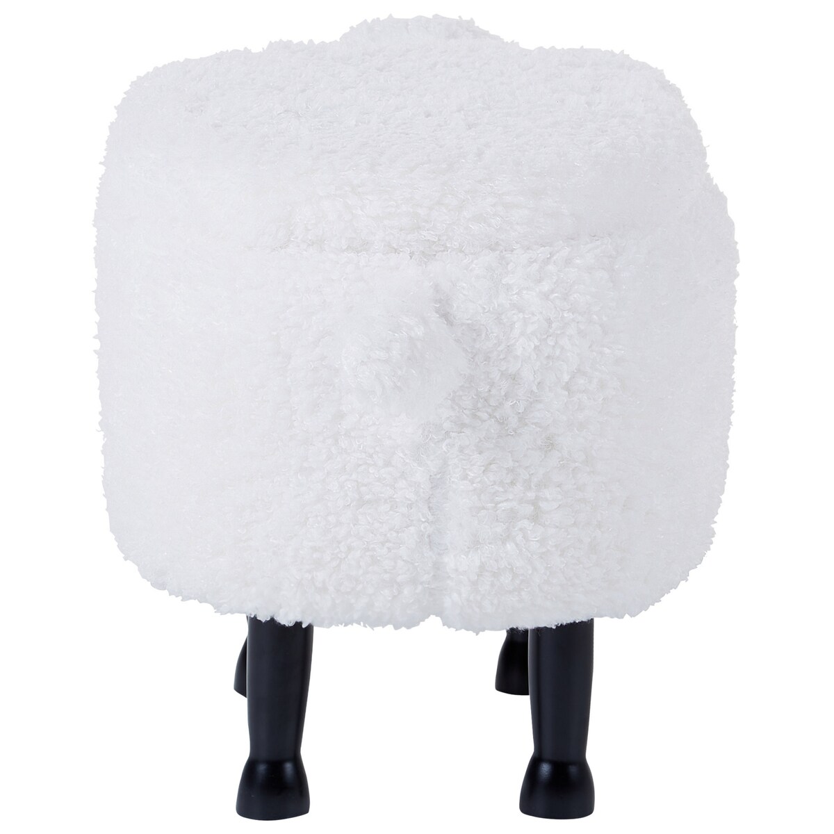 Pufa zwierzak ze schowkiem SHEEP Biały Baranek