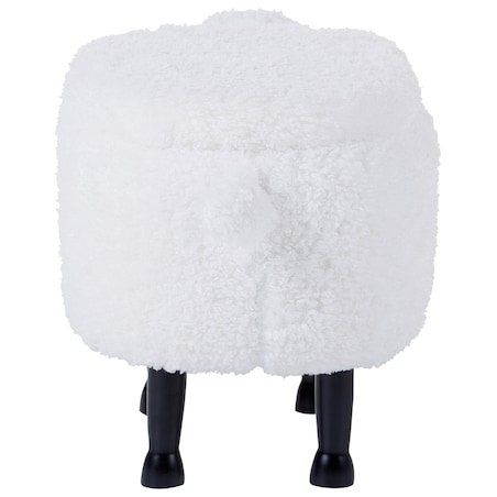 Pufa zwierzak ze schowkiem SHEEP Biały Baranek
