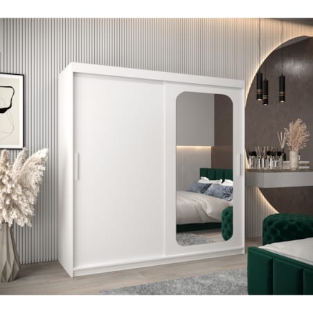 Szafa przesuwna Garderoba PROMO T2 200 biały/biały