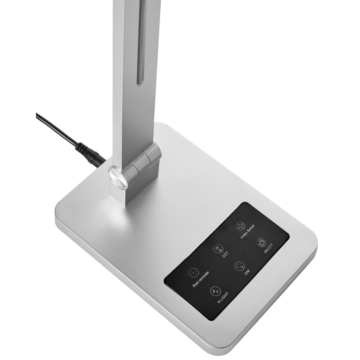 Lampa biurkowa LED LEPUS Z czujnikiem ruchu Srebrny