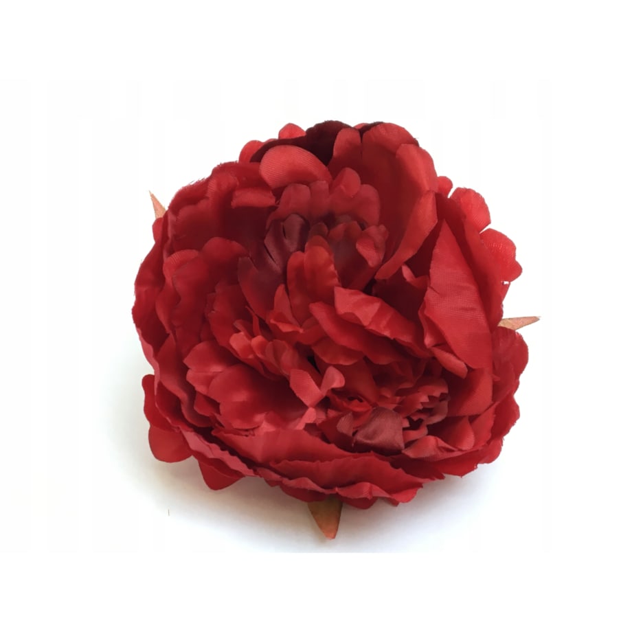SZTUCZNA PIWONIA CZERWONA główka kwiat na stroik