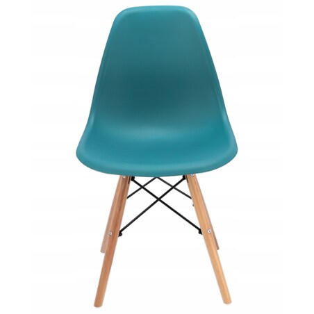 Krzesło skandynawskie plastikowe EVA morskie