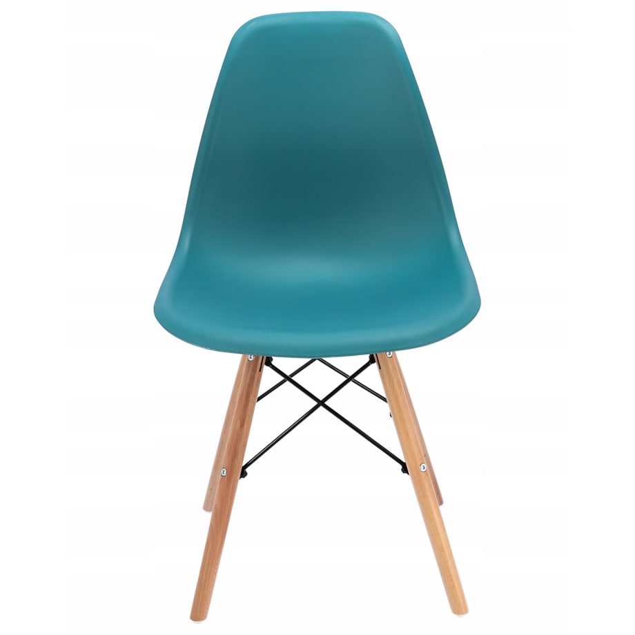 Krzesło skandynawskie plastikowe EVA morskie