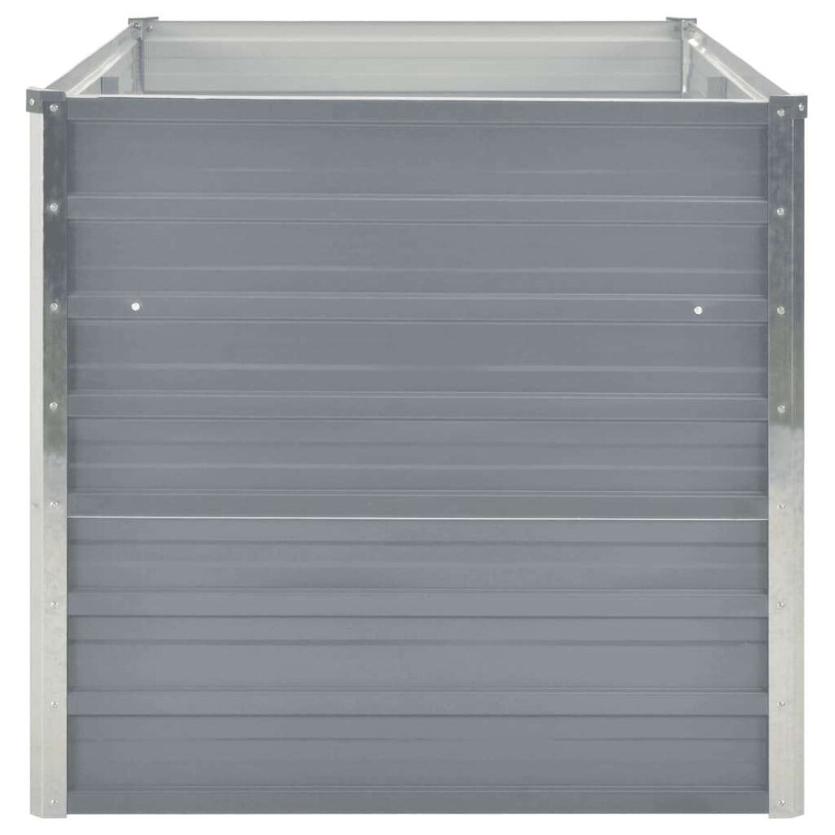 vidaXL Donica ogrodowa, 160 x 80 x 77 cm, stal galwanizowana, szara