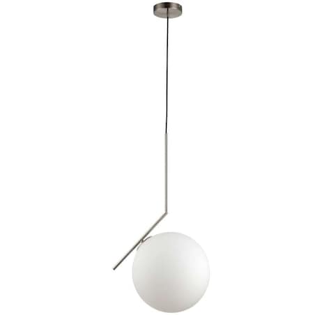 LAMPA wisząca CONDI MDM-7475/1-L-BL MDECO loftowa OPRAWA szklany ZWIS kula ball grafitowa biała